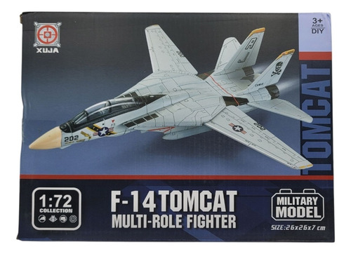 Avion A Escala Para Armar F14 Tomcat Fighter Abs 26cm 1:72 F14 Tomcat
