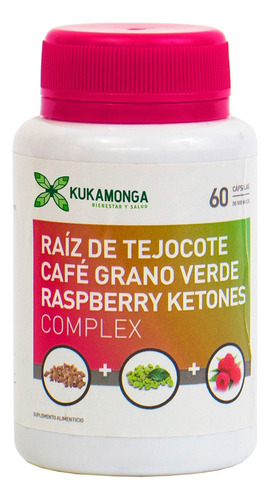 Complex Raíz De Tejocote, Café De Grano Verde, Raspberry Ket Sabor Sin sabor
