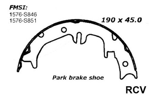 Balata Freno Mano Para Lexus Rx330  2005 S/e