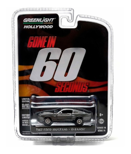 Imagem 1 de 1 de Miniatura Greenlight 1:64 - Mustang Eleanor 60 Segundos