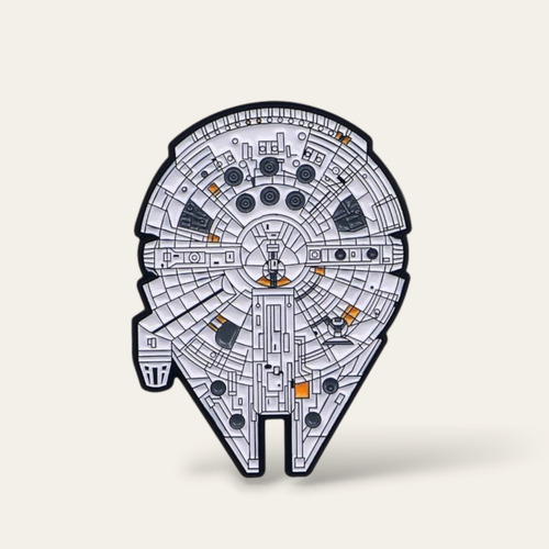 Pin / Broche Metálico Star Wars Película Personajes Halcón Milenario Star Wars