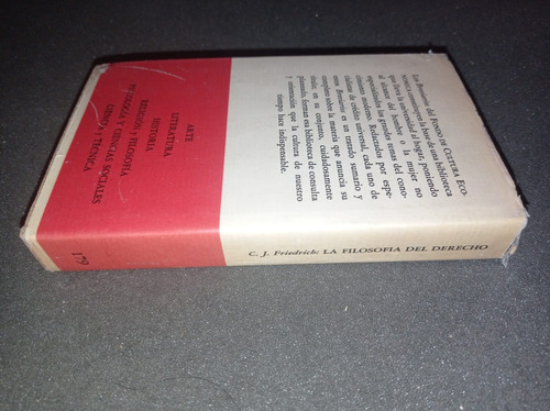 La Filosofía Del Derecho - C. J. Friedrich (Usado)