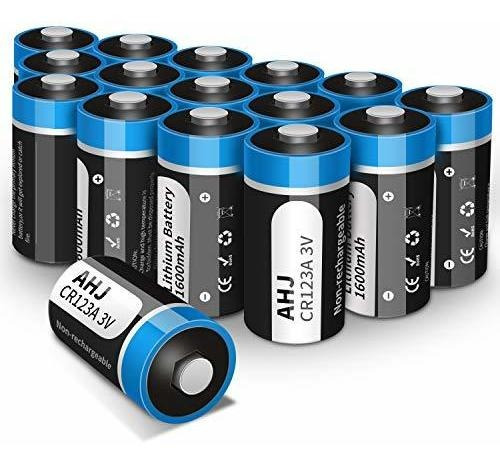 Cr123a Baterías De Litio 16 Pack 3v 1600mah Cr123 Cr17...