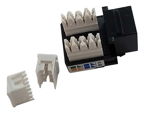 Imagen 3 de 6 de Conector Jack Rj45 Para Cat.5e Utp Autocrimpeable