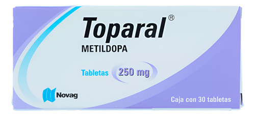 Metildopa 250 Mg Toparal Caja Con 30 Tabletas