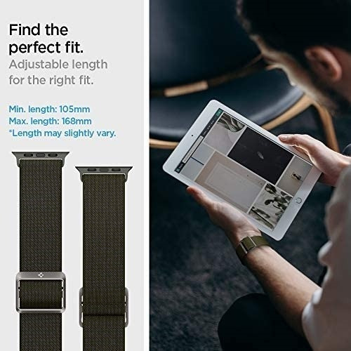 Imagen 5 de 6 de Malla Spigen Litefit Apple Watch 40m 6/se/5/4 38m3/2/1 Verde