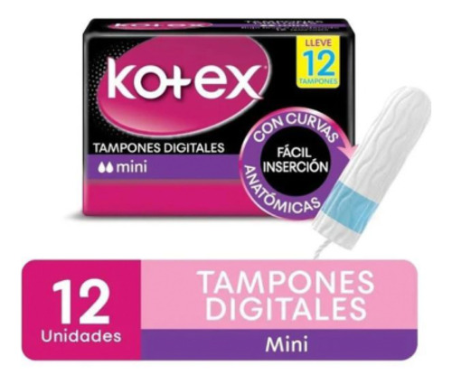 Kotex Tampones Digitales Mini X12u 