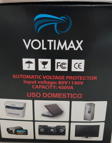 Regulador De Voltaje 1200va Voltimax - 8 Tomas Protegidas