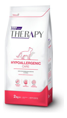 Vitalcan Therapy Hypoallergenic Cat X 2 Kg Distrib Petlandia