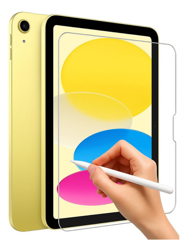 Funda Flexible Y Mica Templada Para Ipad 10 E Ipad 11 A16 Transparente