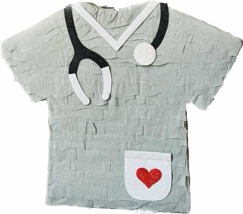 Piñata De Camiseta De Doctora Hombre Y Mujer