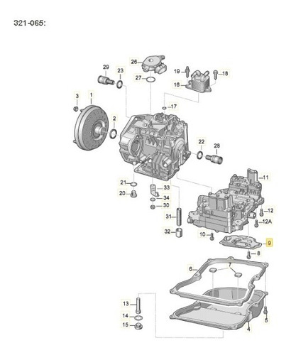 Filtro Junta Transmision Tiptronic Ibiza Jetta 19... Vw Alem