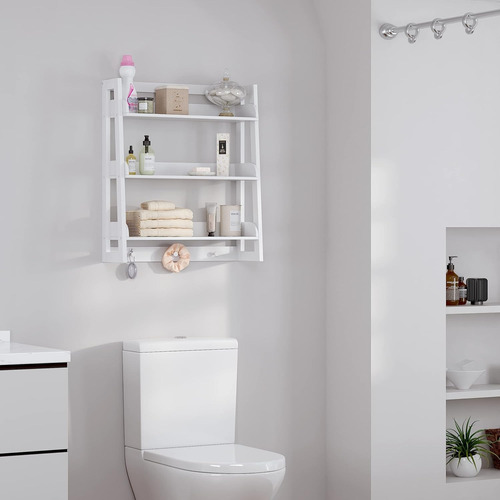 Organizadore Para Bano Estanteesquinero Cocina Pared Repisa Blanco