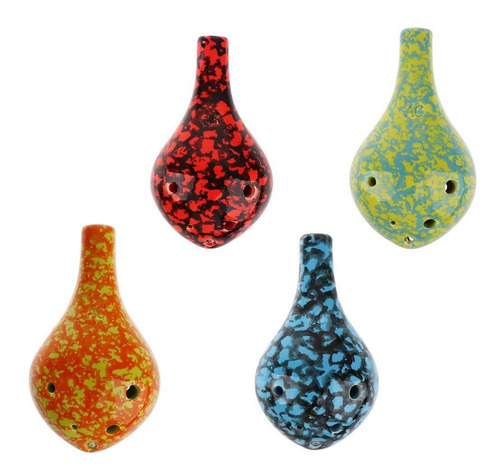 Imagen 9 de 12 de Regalo De Artesanía De Cerámica Ocarina Amarillo