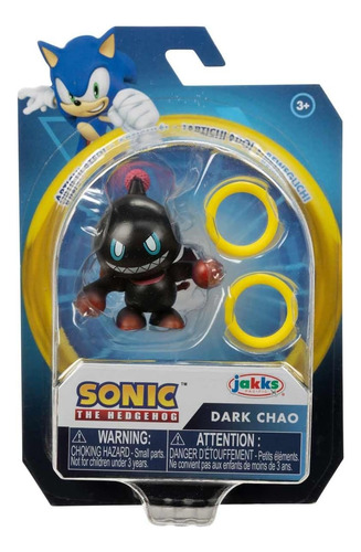 Mini Figura Dark Chao Sonic The Hedgehog Jakks Blister 7cm