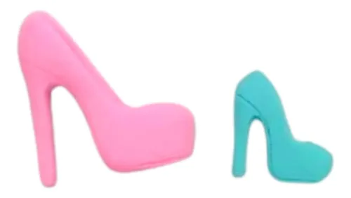 Molde Forma De Silicone Sapato Salto Scarpin Pasta Americana
