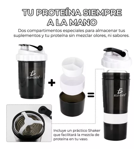 Shaker Vaso Mezclador Proteína Con Pastillero Vas.17 T2863