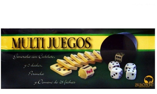 Generala Perinola Domino Multijuego Marca Bisonte Original