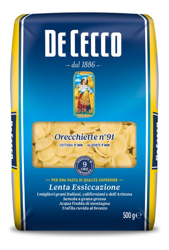 Fideos De Cecco Orecchiette N° 91 500 Gr. Italia