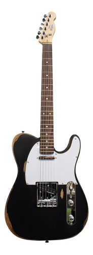 Guitarra Eléctrica Newen Tl Relic Black Lenga Maciza