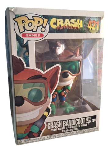 Funko Pop!crash Bandicoot Scuba Gear 421 (ver Descrip.)