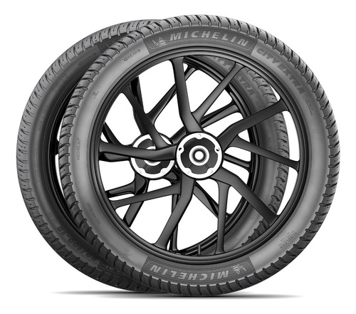 Par Pneu Titan Fan 80/100-18 + 100/90-18 City Extra Michelin