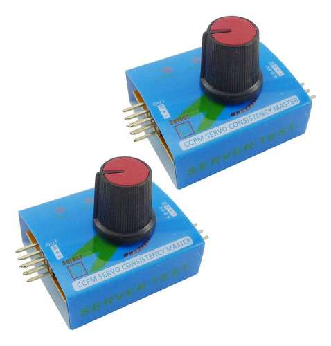 2 Unids Simple Rc Servo Probador 3ch 4.8-6v Digital Multi Se