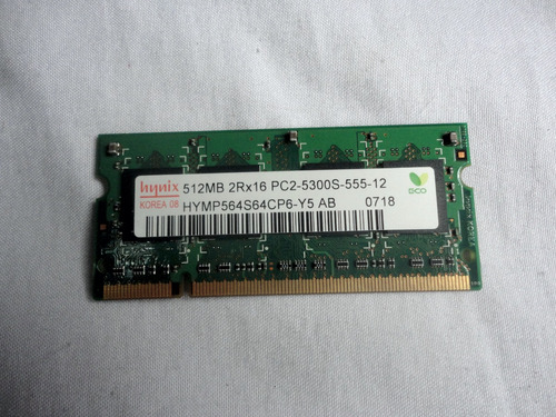 Memoria Laptop 512mb So-dimm Pc2-5300s