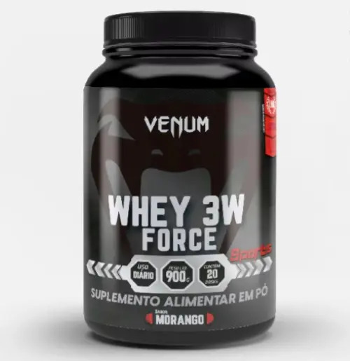 Whey Protein 3w - Concentrado, Isolado E Hidrolisado Sabor Morango