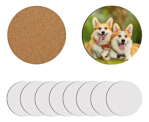 Posavasos Para Sublimar Circular Mdf Blanco 10 Pzs