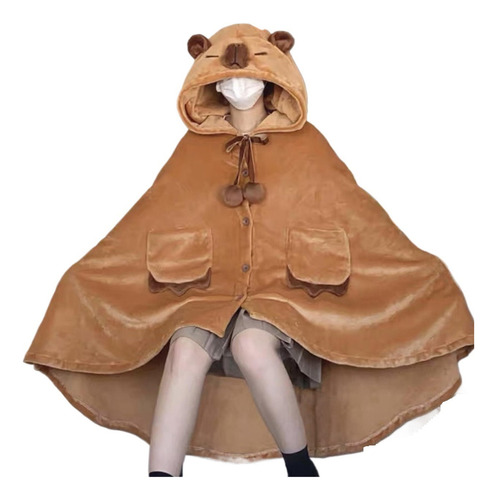 New Capybara Manta De Maneta Portátil Con Capucha Capucha