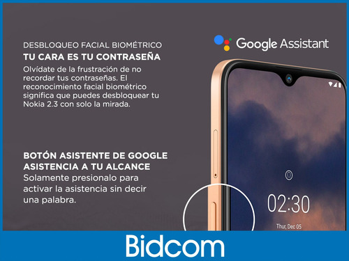 Nokia 2.3 32 Gb Charcoal 2 Gb Ram 6.2 Hd
