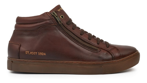 Imagen 1 de 10 de Zapatilla Hombre Cuero Briganti Zapatos Botita Hczp14169