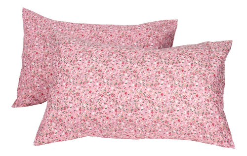 Juego De 2 Fundas De Almohada 100% Algodón, Diseño Fl...