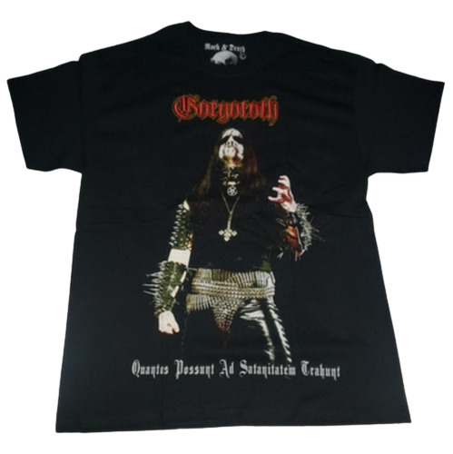 Playera Gorgoroth Rock Bordada Estampada M