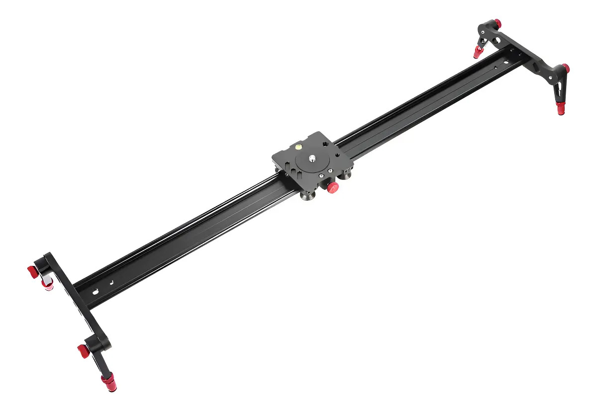 Slider Fluido 120cm 4 Rodamientos Camara Video Dslr Aluminio Negro