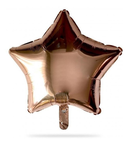 Estrella Rosa Oro 46 Cm Globo Metalico  Universo Magico