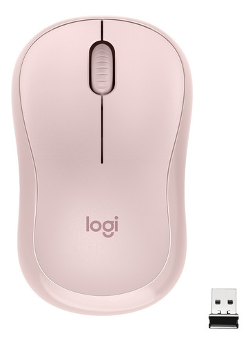 Logitech M220 Silent, Mouse Inalámbrico / 90% Más Silencioso Color Rosa