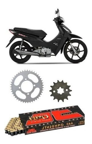 Kit Transmision Jt Honda Biz 125 34-14 Dorada - Cta