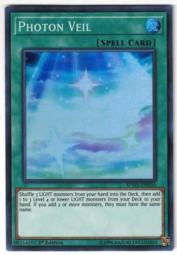 Yugioh Photon Veil Super 1st Spwa-en050