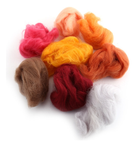 Set A Mano De Lana Teñido En 36 Colores Con Fibra De Lana Pa