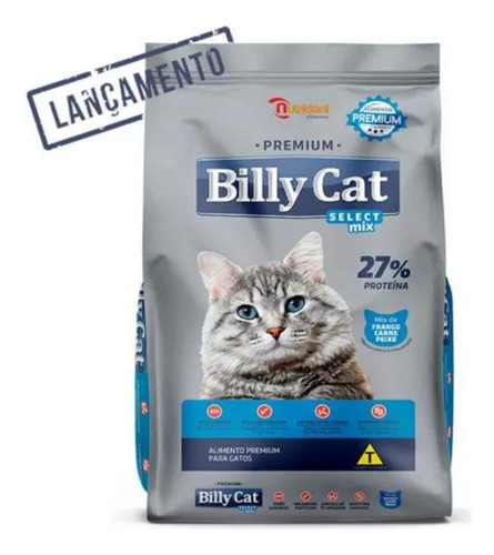 Billy Cat Ração Para Gatos Sabor Mix 15kg