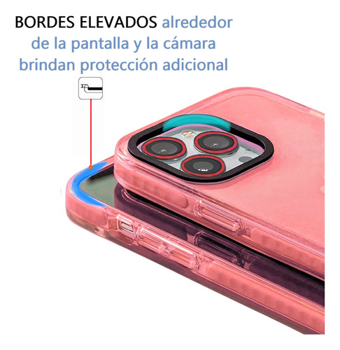 Carcasa Neon Con Lentes Para iPhone 14 14 Pro 14 Pro Max