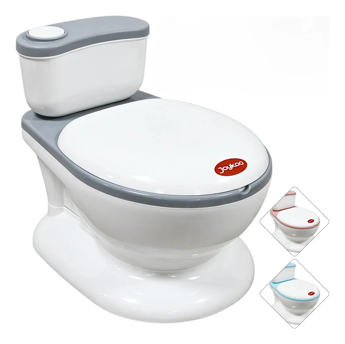 Baño Entrenador Para Niños Sonido De Agua Diseño Realista Gris