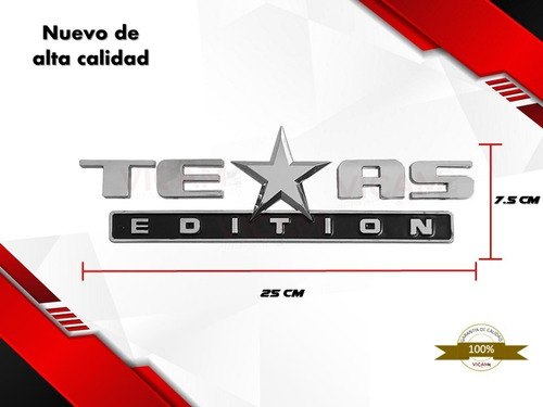 Emblema Lateral Chevrolet Texas Edition Varios Modelos