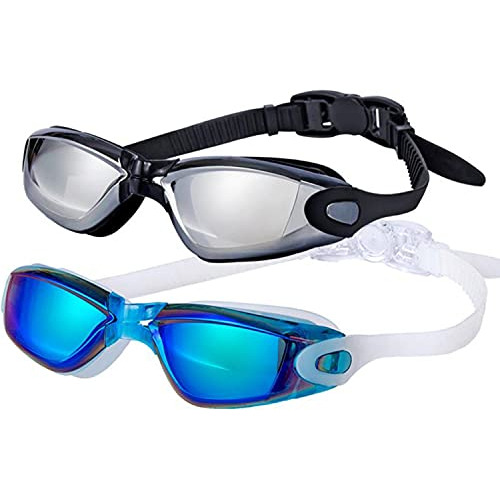 Goggles De Natacion Profesionales Anti Niebla Paquete De 2
