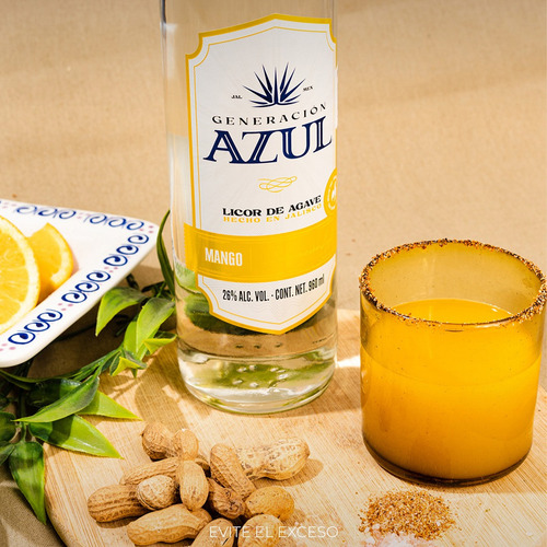 Pack De 4 Licor Generación Azul Mango 960 Ml