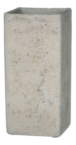 Sullivans Jarrón Cuadrado De Cemento, 4.0 X 8.5 in, Gris (cm