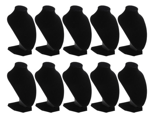 Collar De 10 Piezas De Joyería De Terciopelo Negro