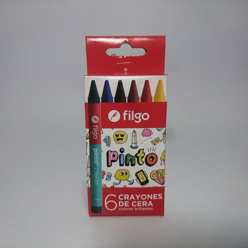 Imagen 1 de 3 de Crayones Colores Filgo X 6 Unidades Pack X 20 Cajitas